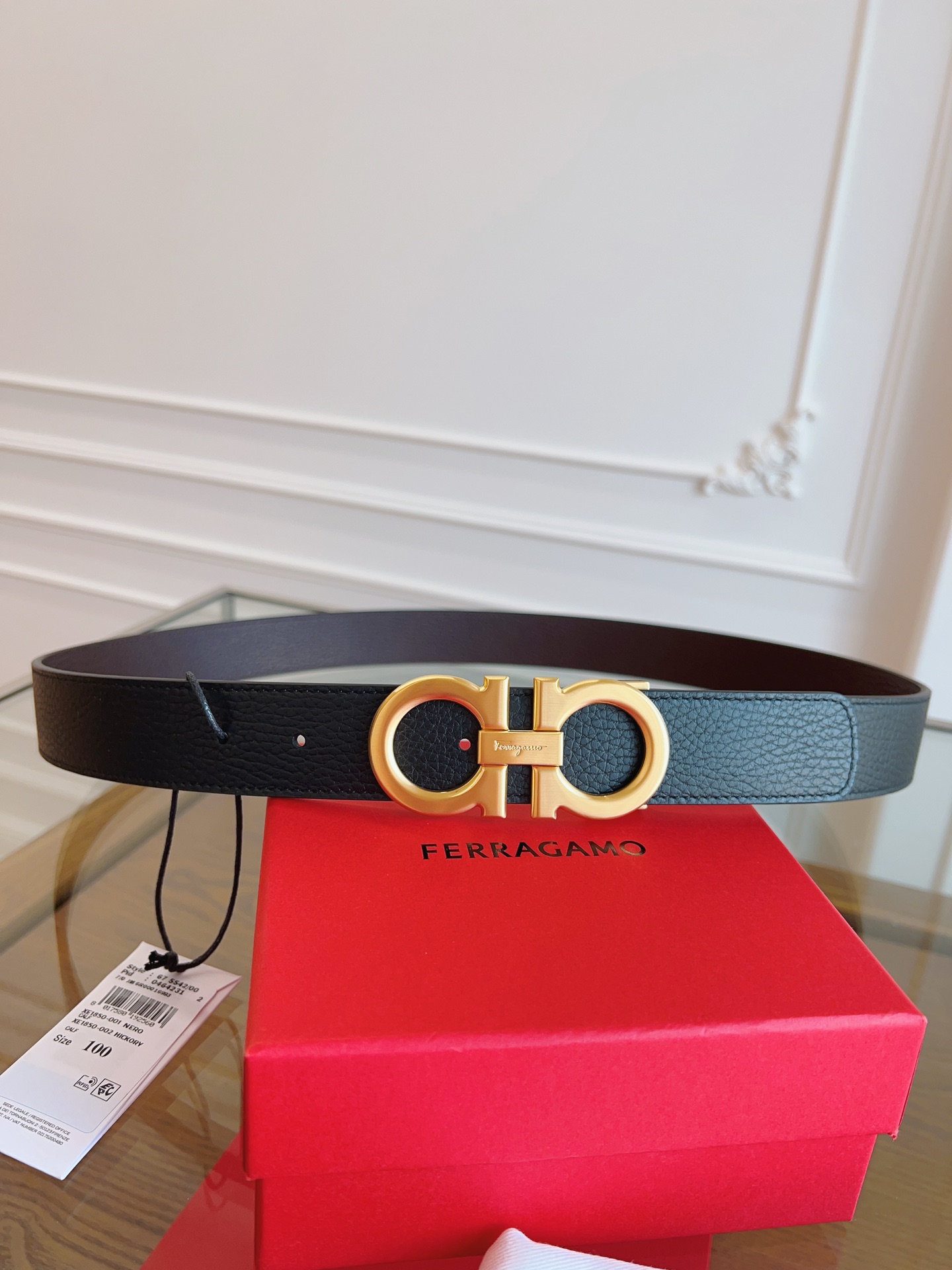 Salvatore Ferragamo Male Basic Belt Cow Leather M