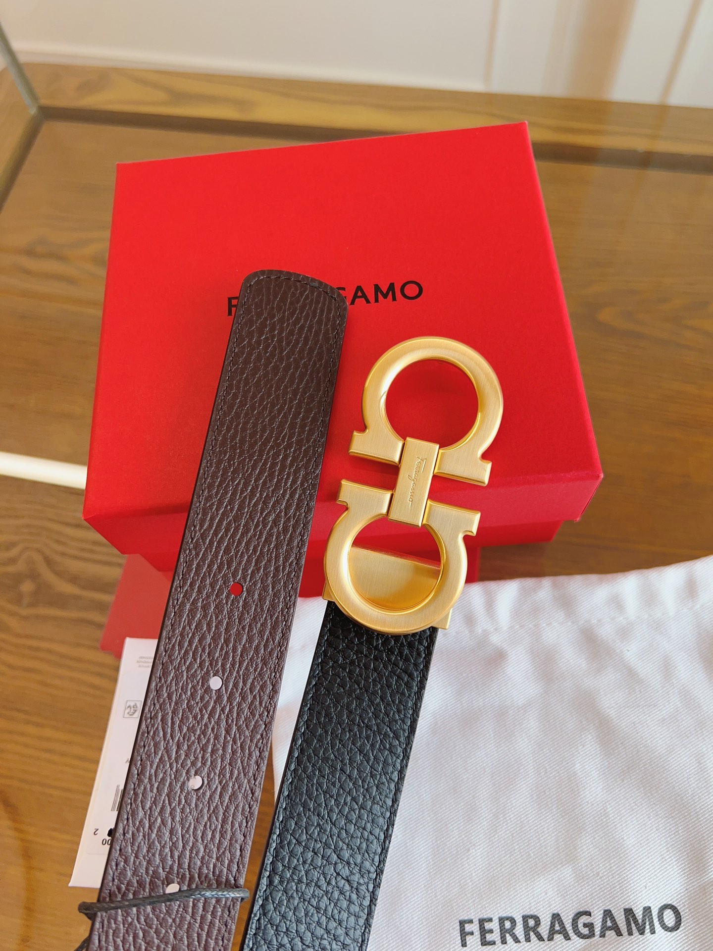 Salvatore Ferragamo Male Basic Belt Cow Leather M