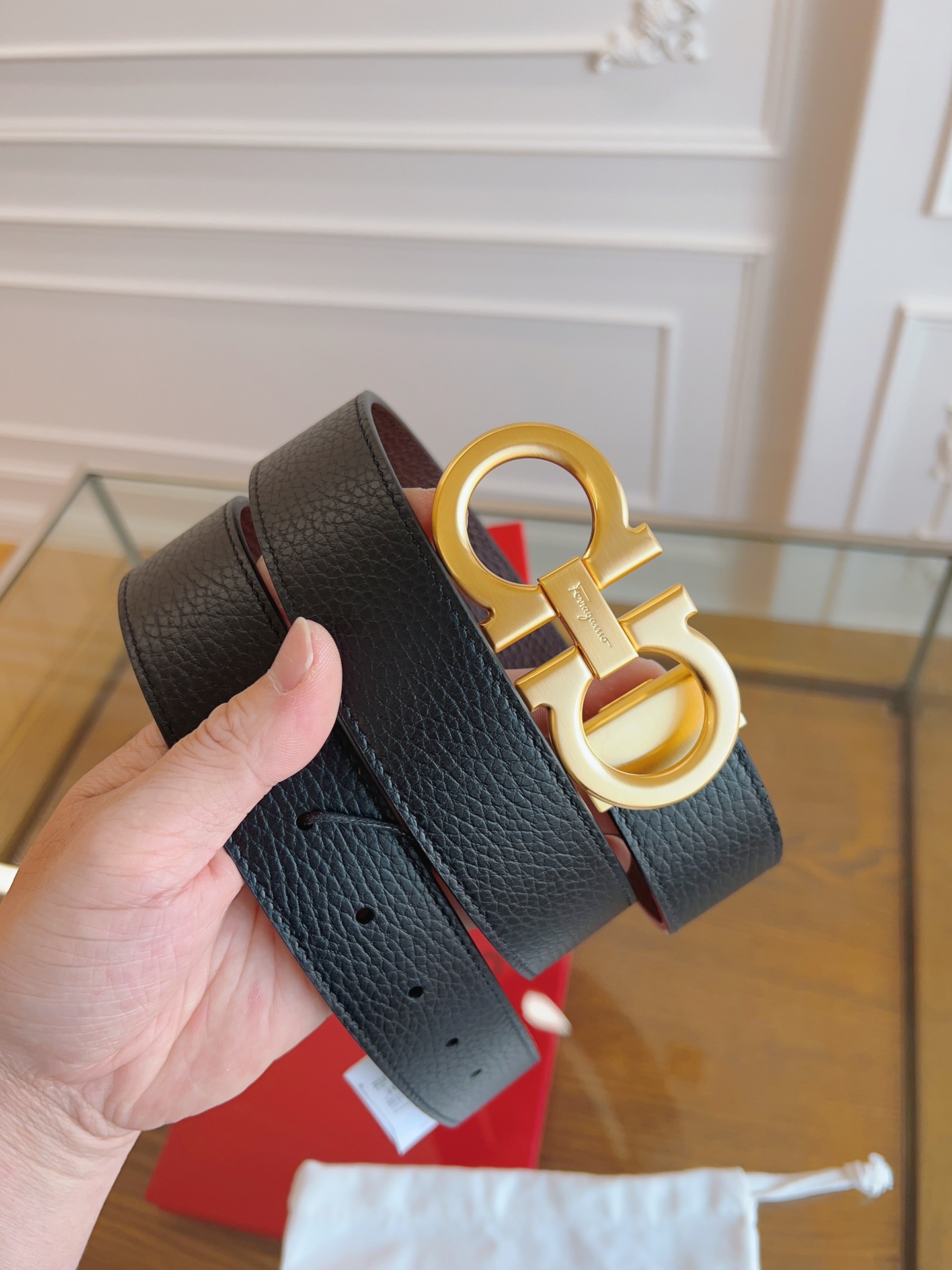 Salvatore Ferragamo Male Basic Belt Cow Leather M