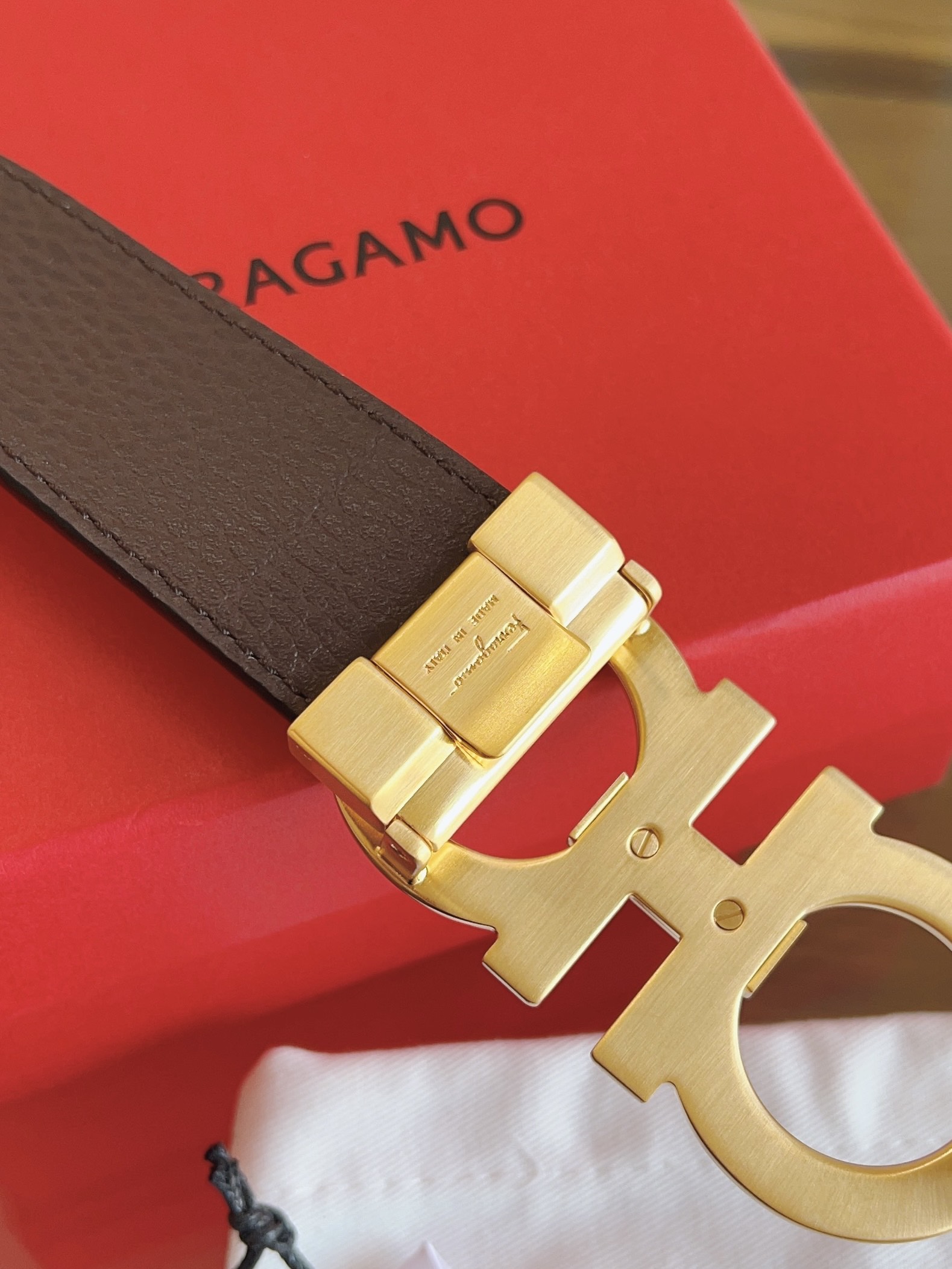 Salvatore Ferragamo Male Basic Belt Cow Leather M