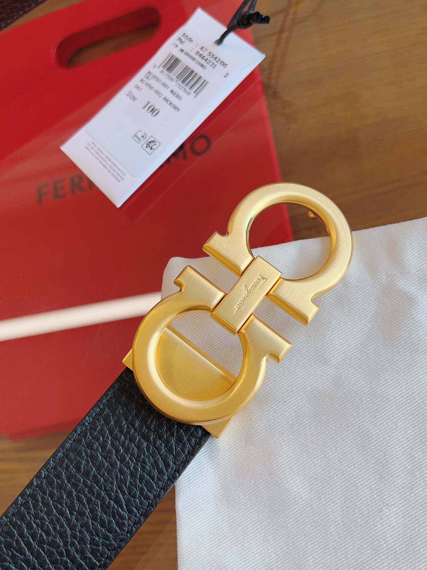 Salvatore Ferragamo Male Basic Belt Cow Leather M