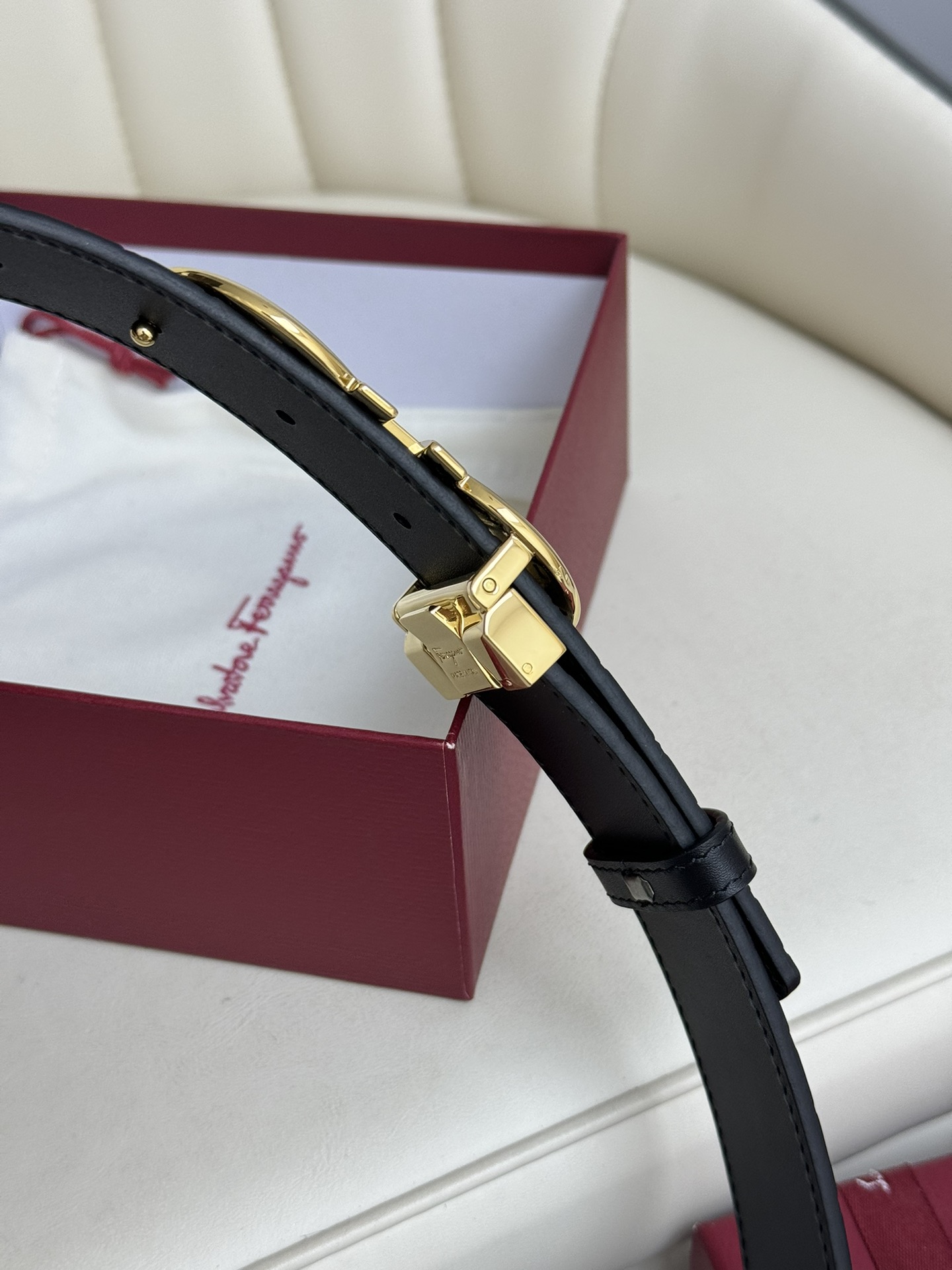 Salvatore Ferragamo Basic Belt Top Grain Leather