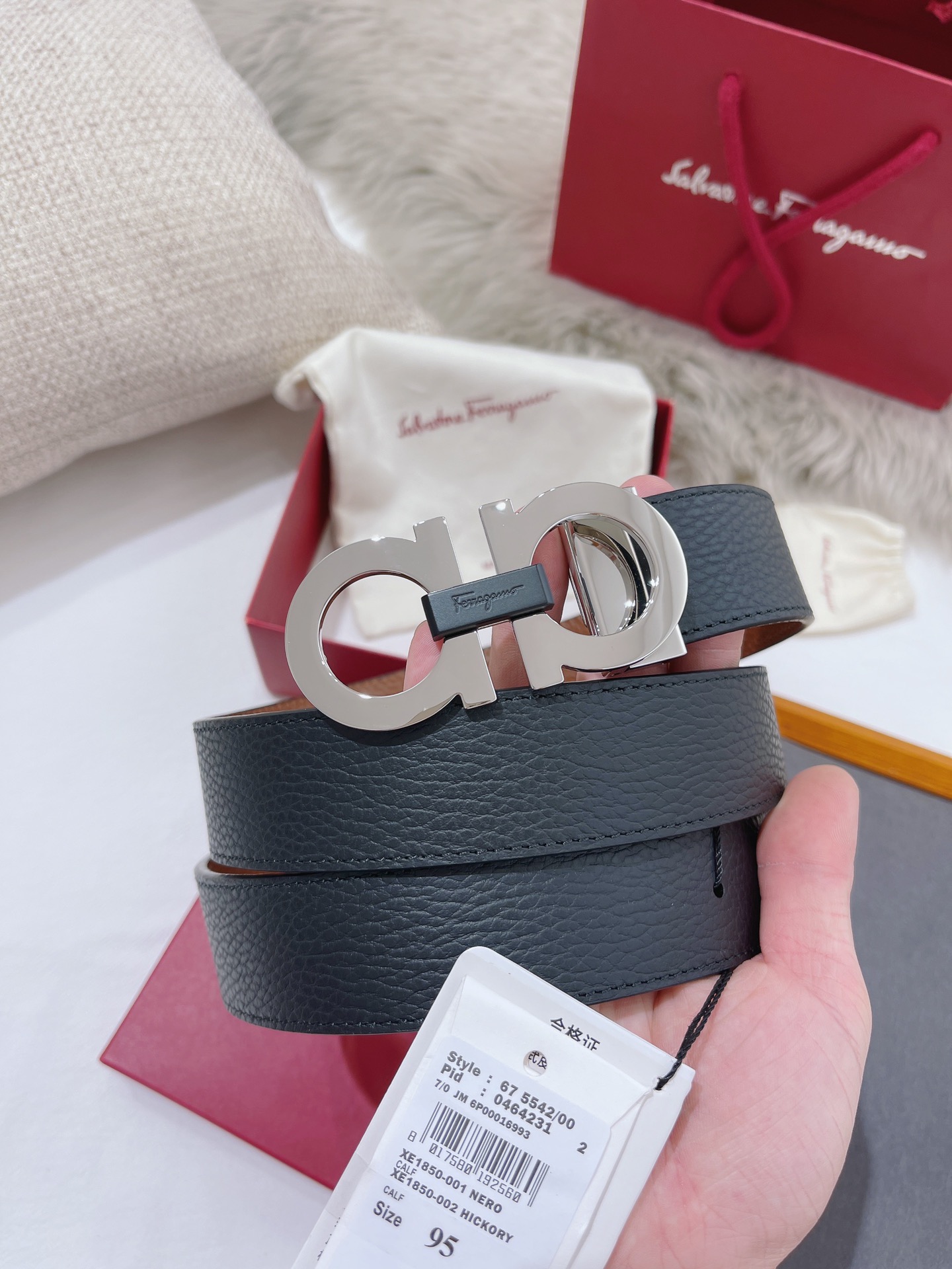 Salvatore Ferragamo Male Leather Belt M