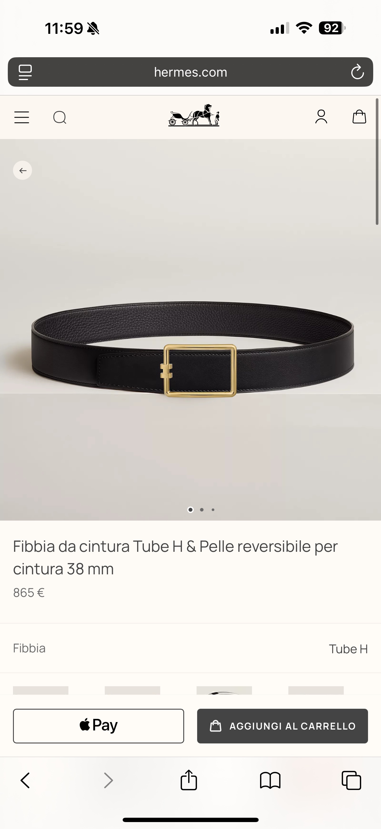 Male Basic Belt 38mm