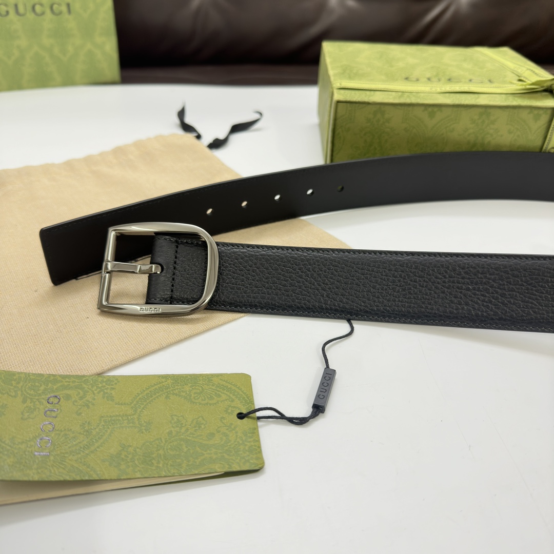 Gucci Basic Belt Wide Width M