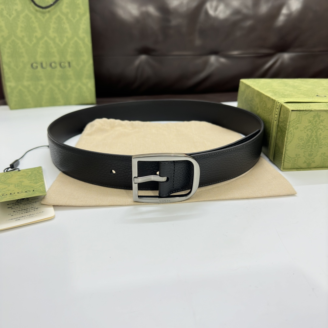 Gucci Basic Belt Wide Width M