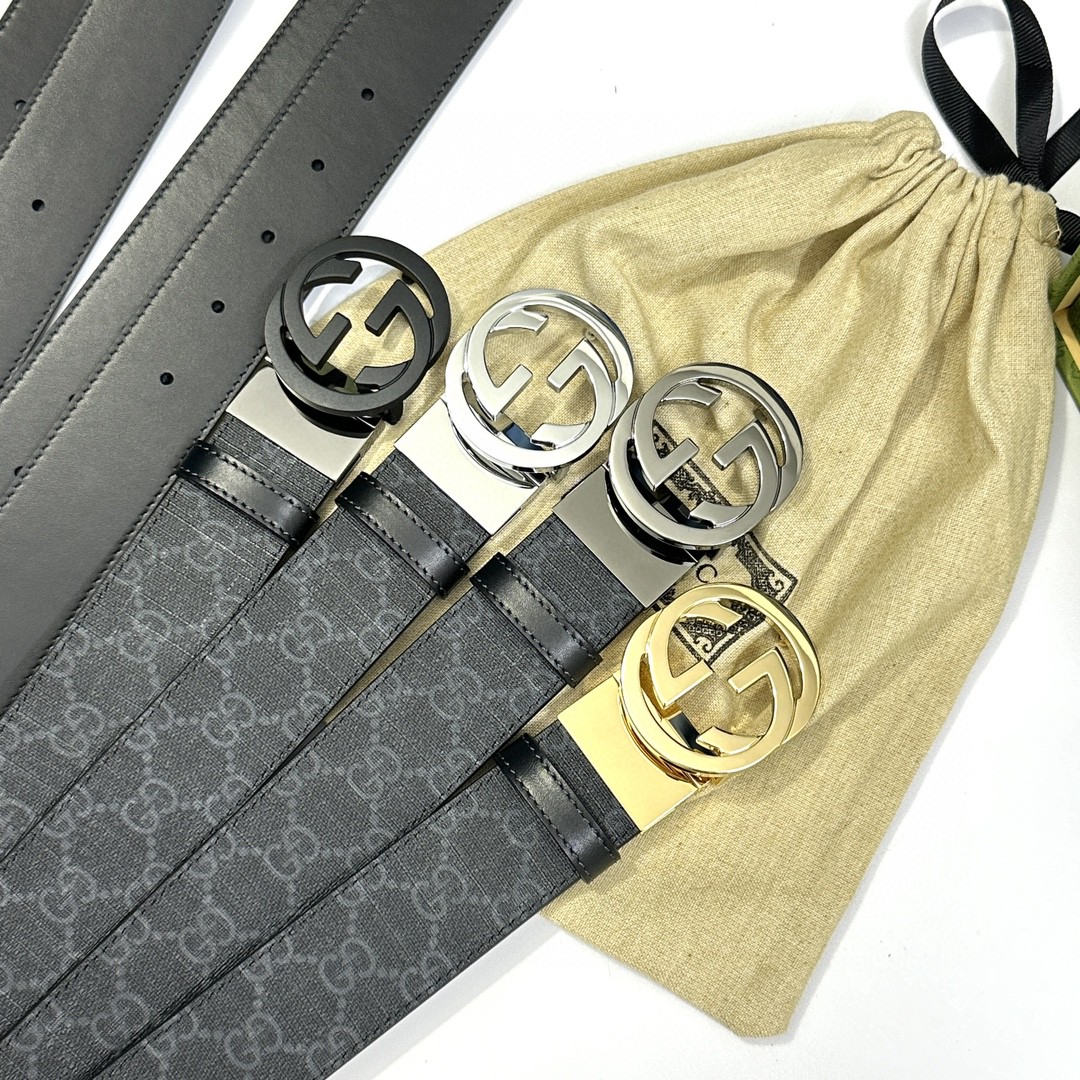 Gucci Basic Belt Cow Leather S-m