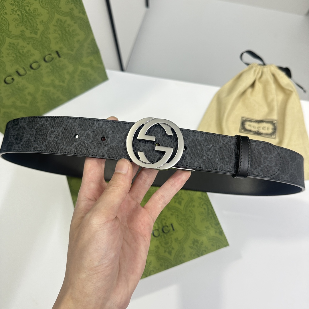 Gucci Basic Belt Cow Leather S-m