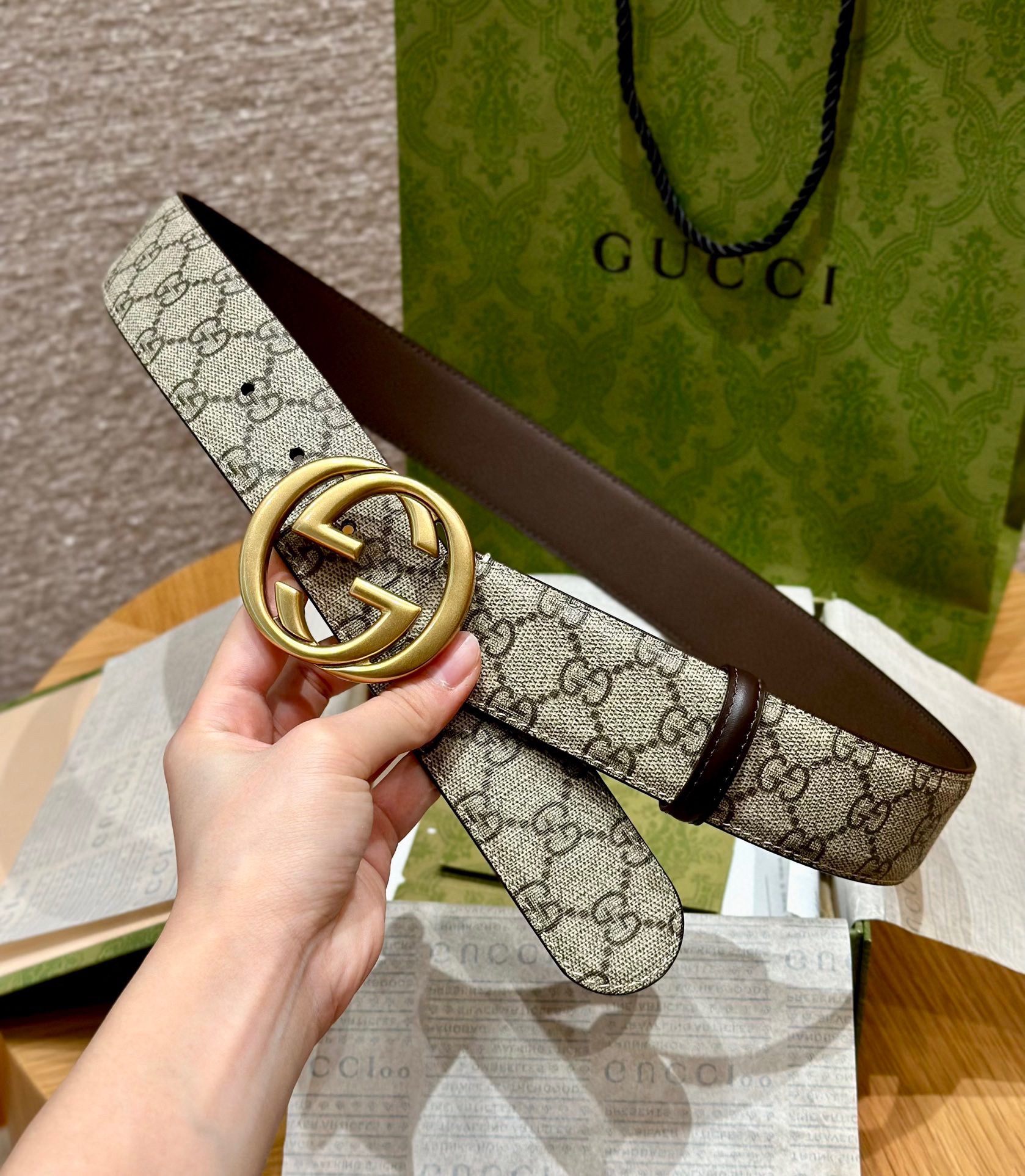 Gucci Leather Belt Cow Leather