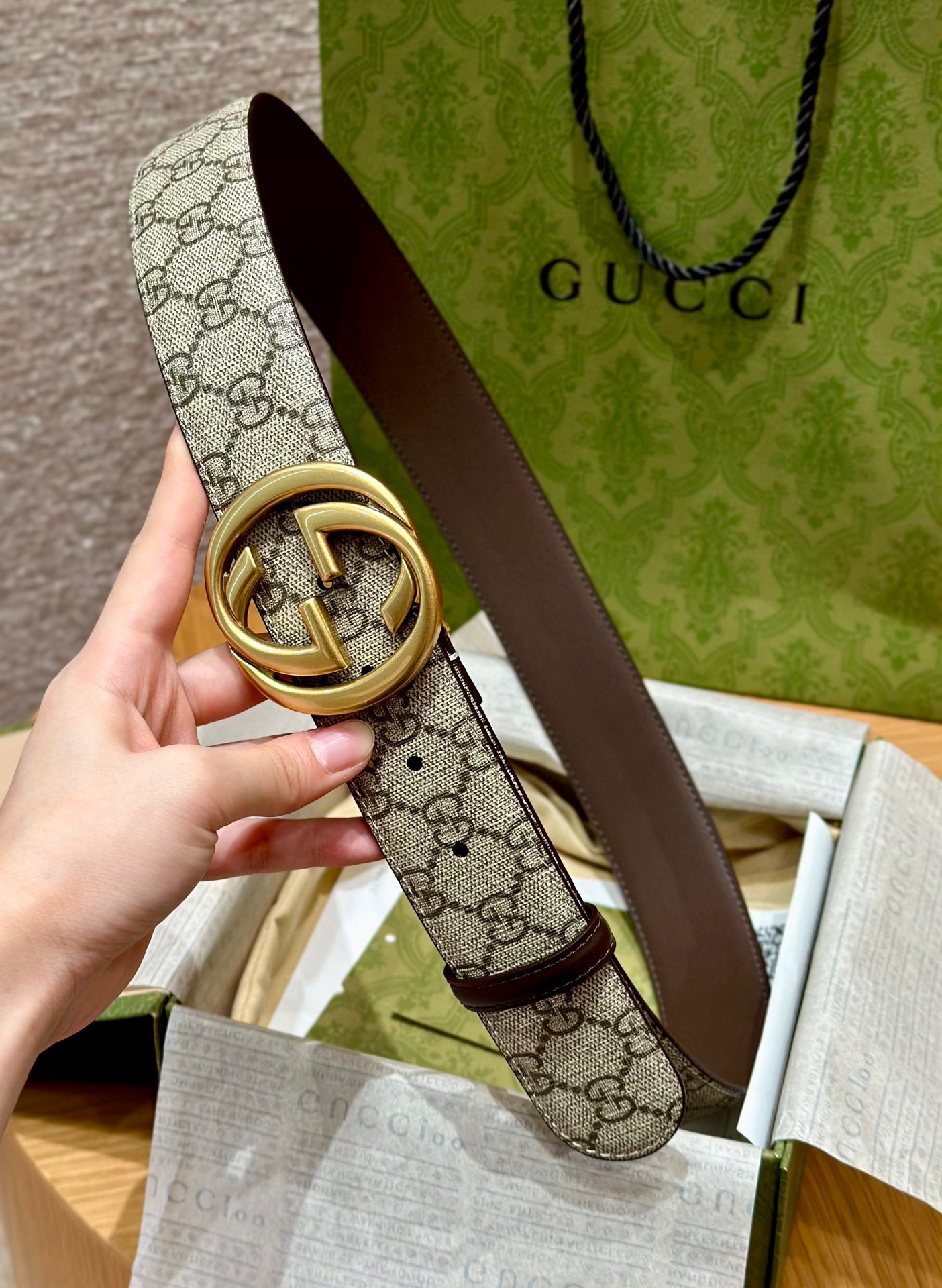 Gucci Leather Belt Cow Leather