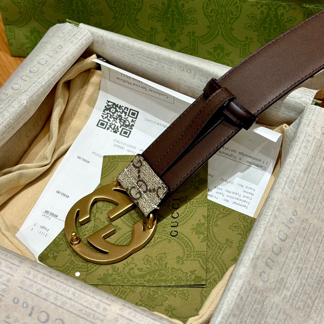 Gucci Leather Belt Cow Leather