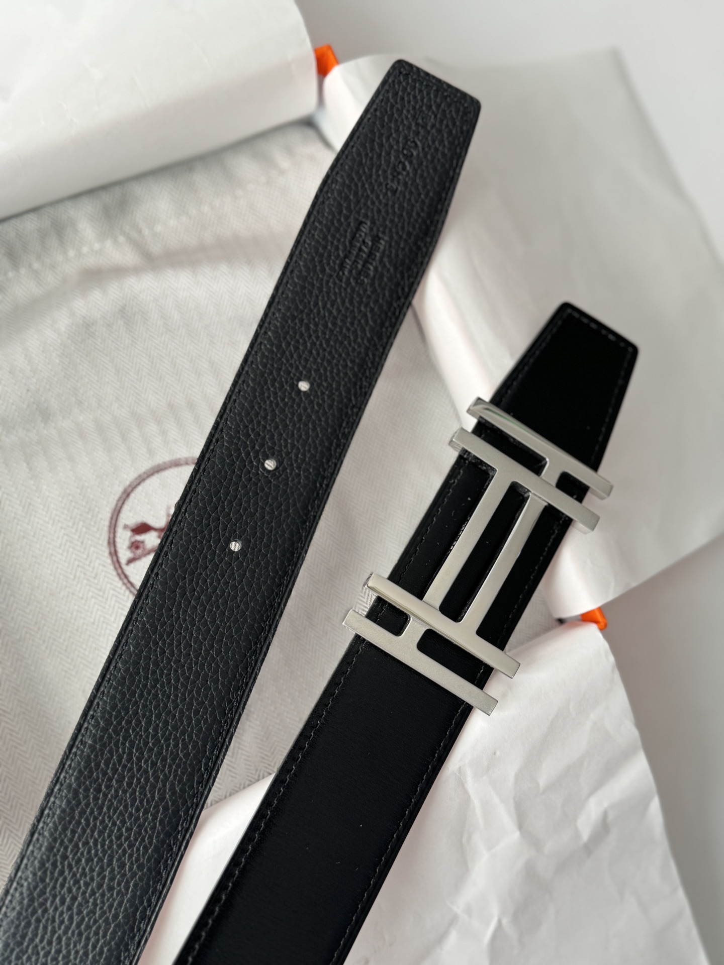 Hermès Male Basic Belt 38cm-13514