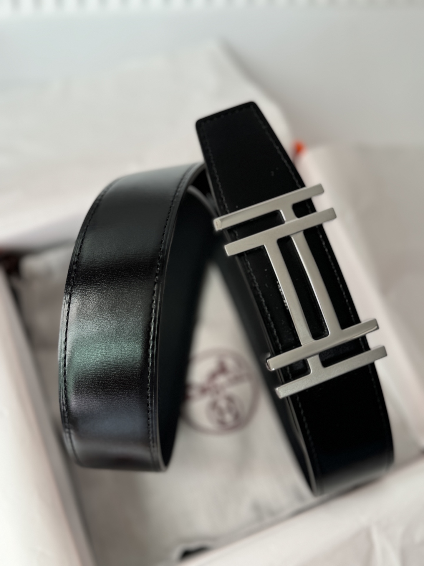 Hermès Male Basic Belt 38cm-13514