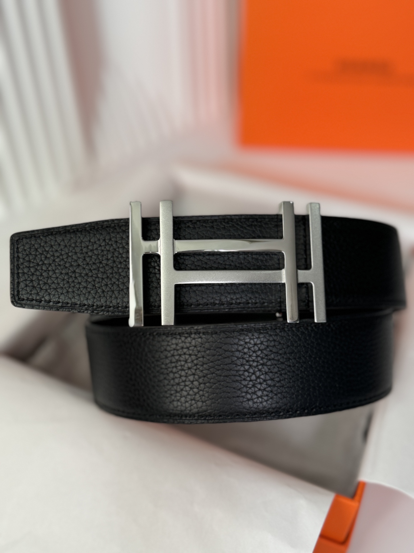 Hermès Male Basic Belt 38cm-13514