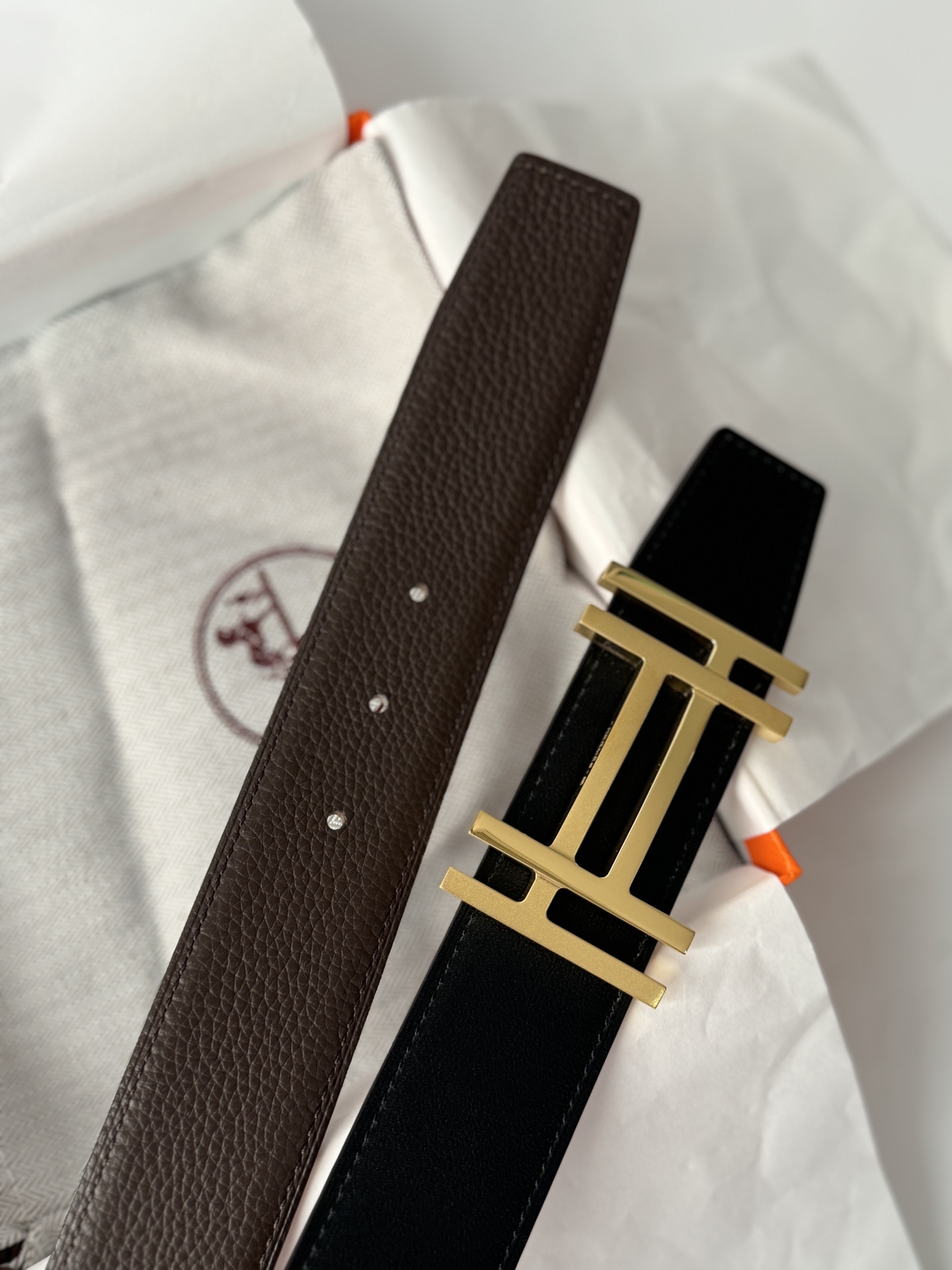 Hermès Male Basic Belt 38cm-13514