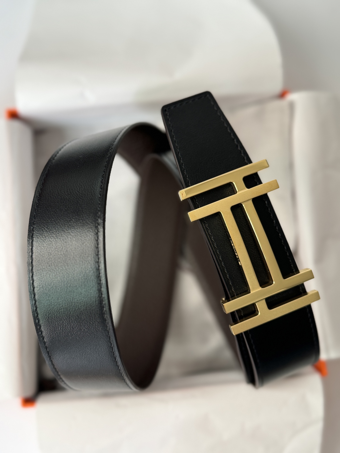 Hermès Male Basic Belt 38cm-13514