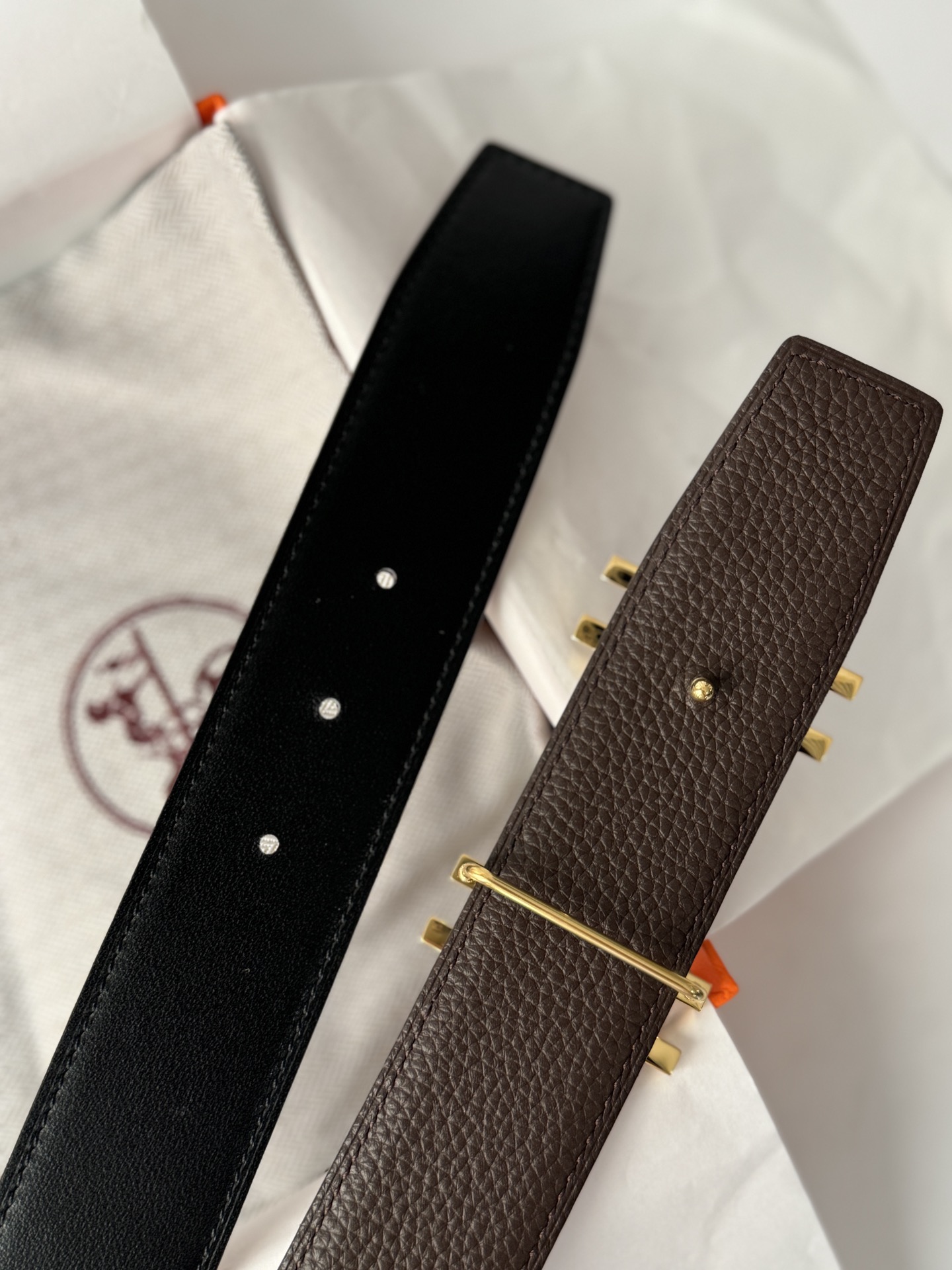 Hermès Male Basic Belt 38cm-13514