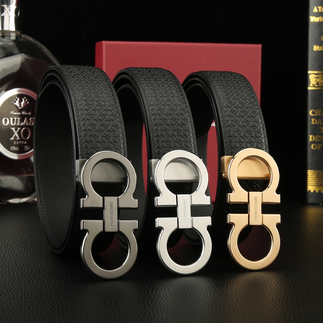 Salvatore Ferragamo Basic Belt Cow Leather