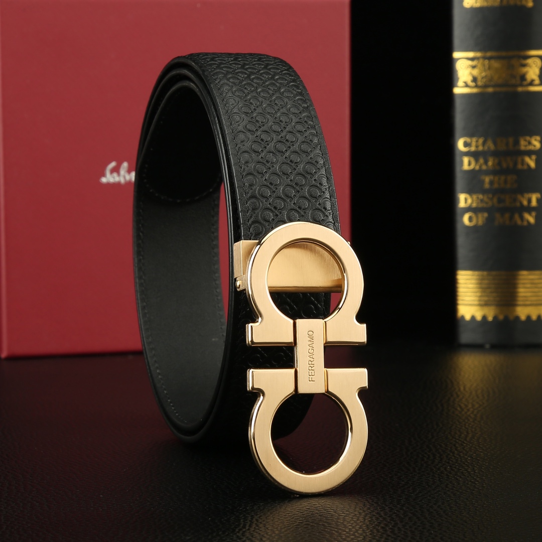 Salvatore Ferragamo Basic Belt Cow Leather