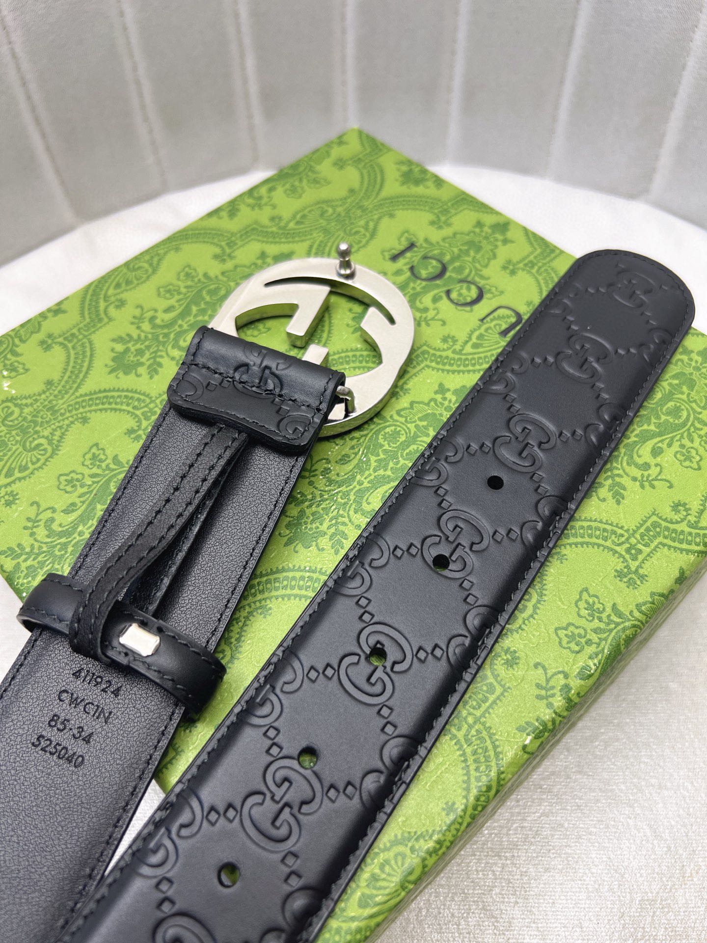 Gucci Leather Belt Top Grain Leather