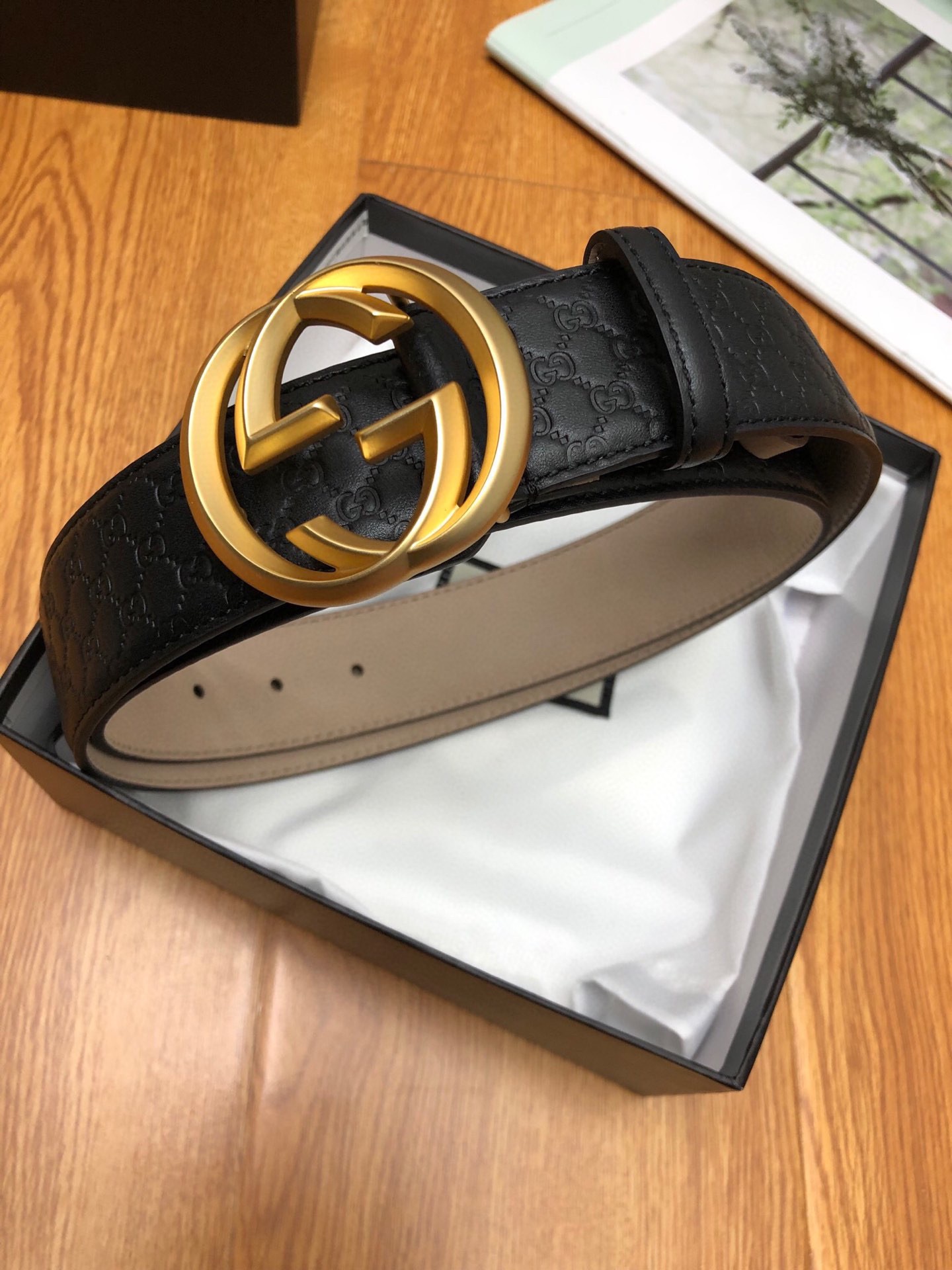 Gucci Basic Belt Top Grain Leather