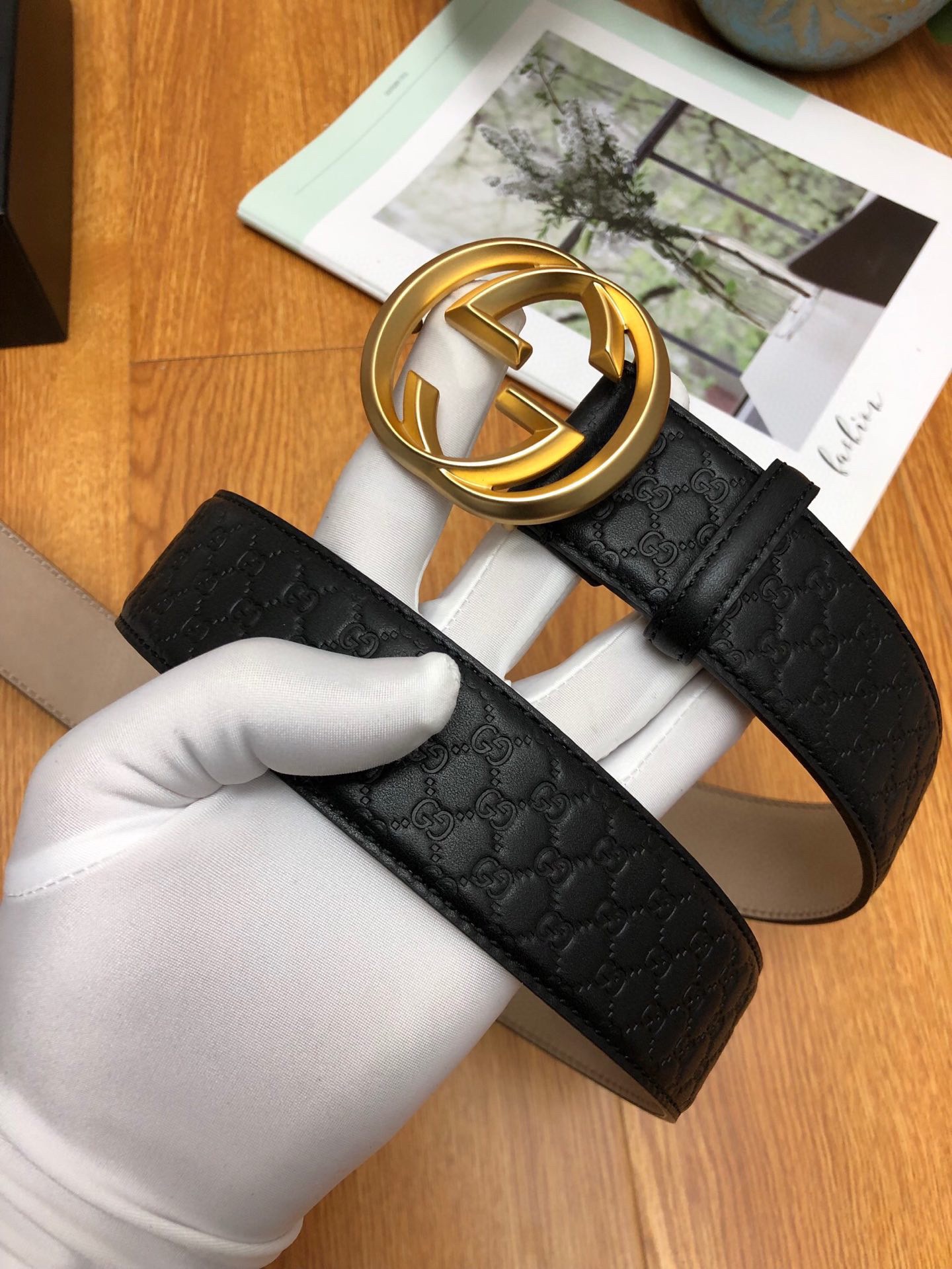 Gucci Basic Belt Top Grain Leather