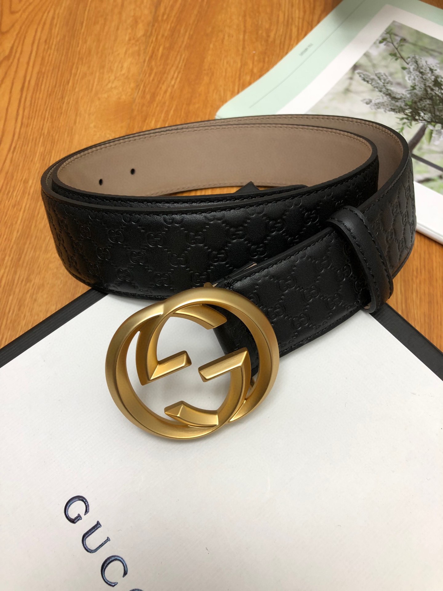 Gucci Basic Belt Top Grain Leather