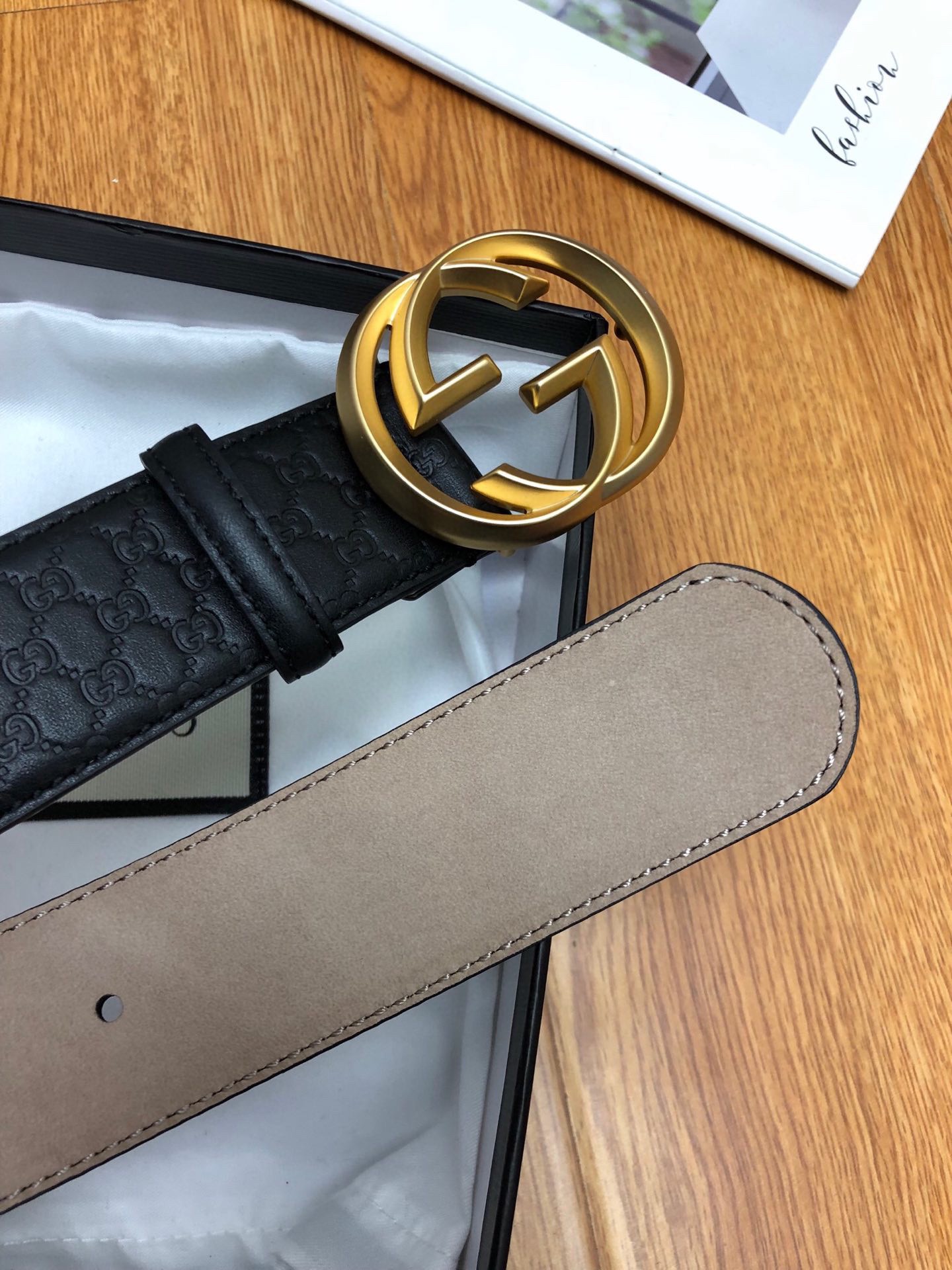 Gucci Basic Belt Top Grain Leather