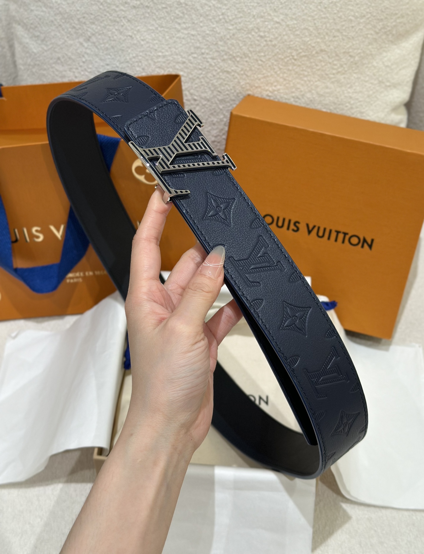 Louis Vuitton Basic Belt Cow Leather M-l