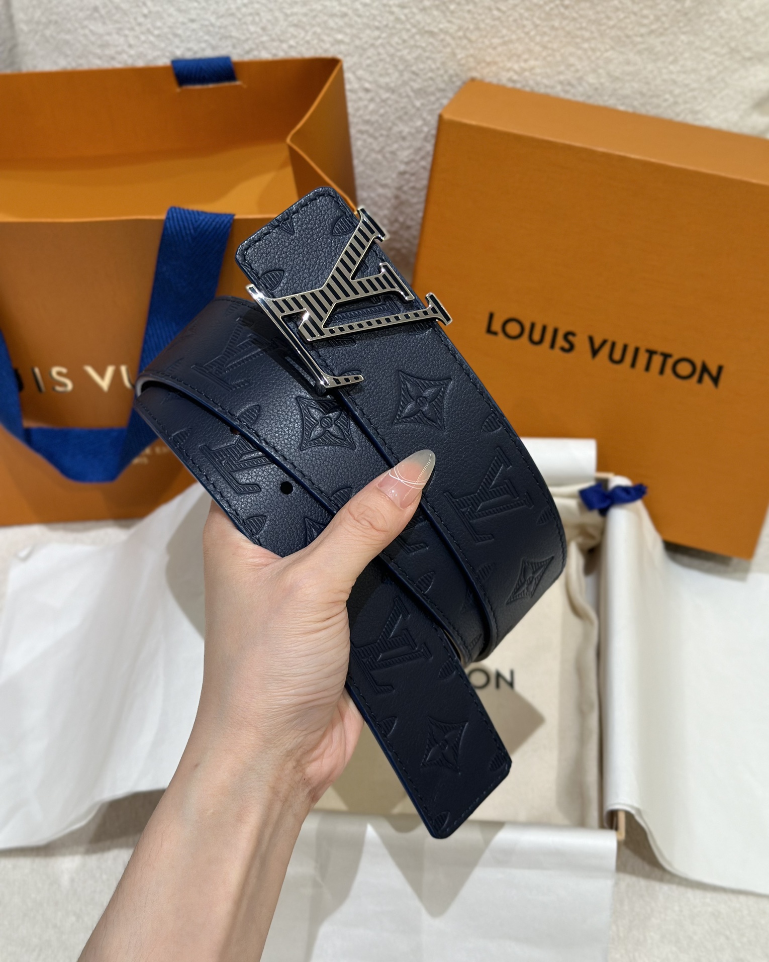 Louis Vuitton Basic Belt Cow Leather M-l