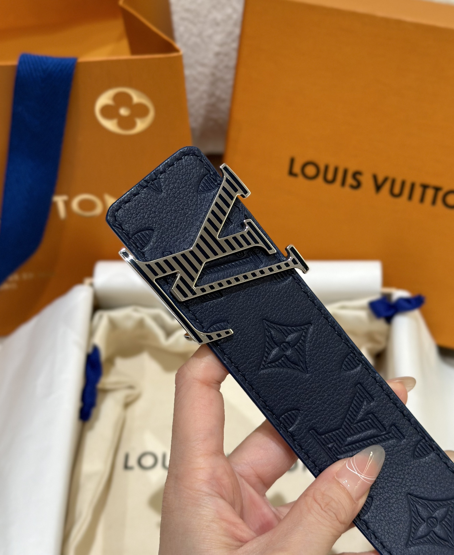 Louis Vuitton Basic Belt Cow Leather M-l