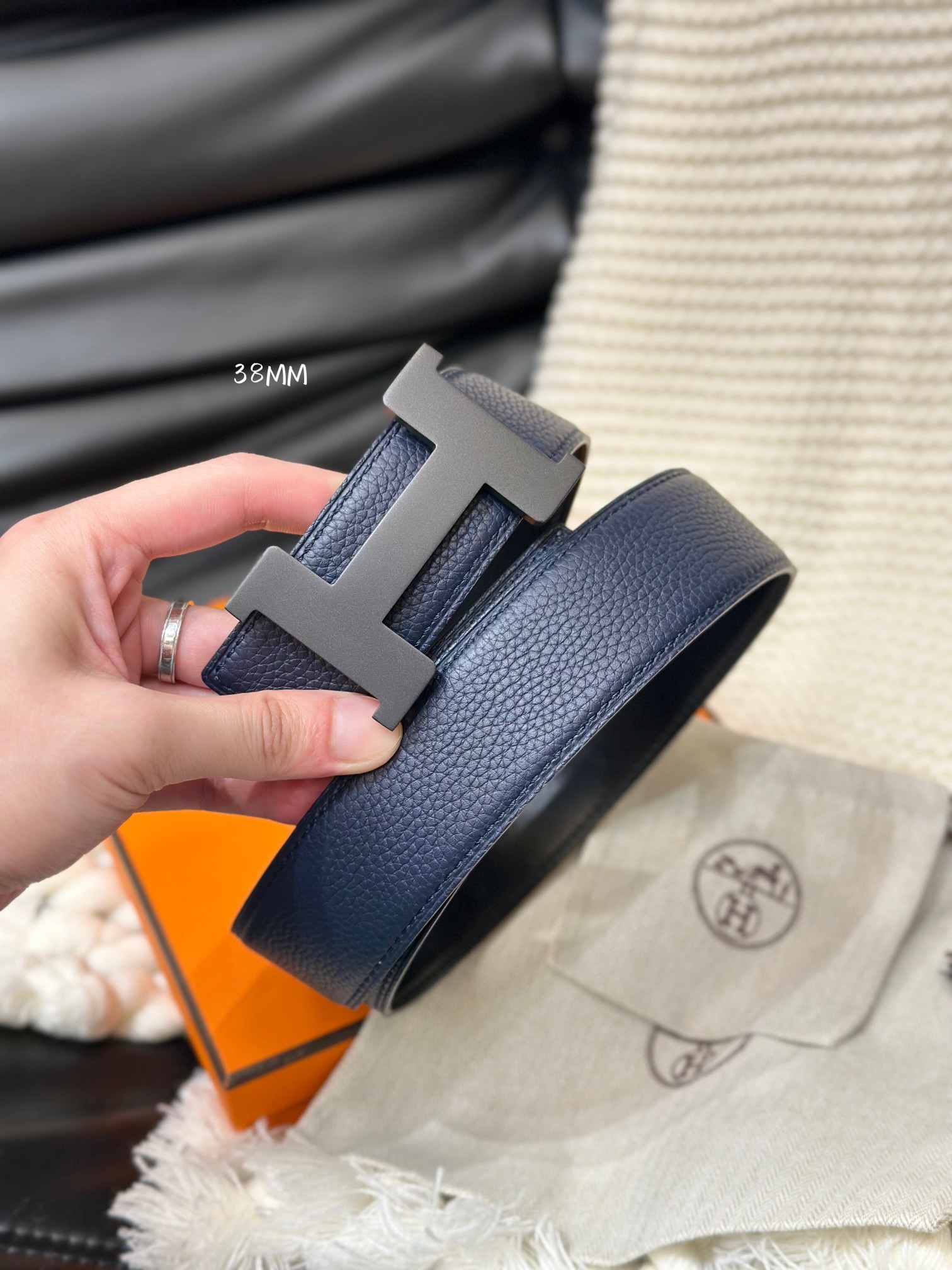 Hermès Male Basic Belt Cow Leather 38mm-s-l