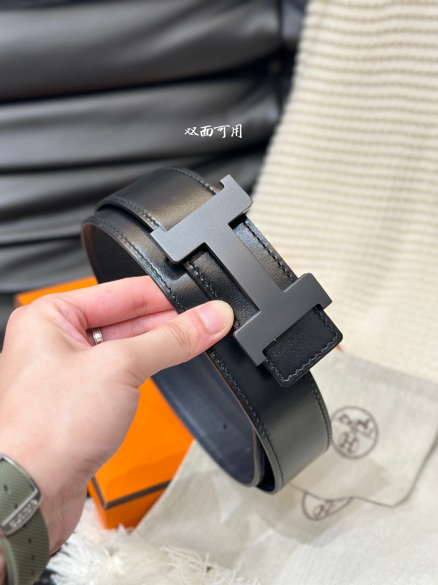 Hermès Male Basic Belt Cow Leather 38mm-s-l