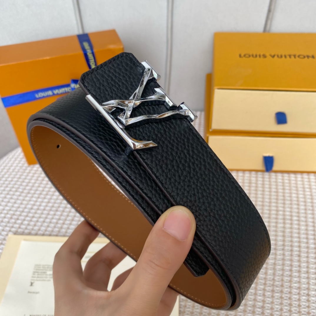 Louis Vuitton Basic Belt Cow Leather 40mm-l