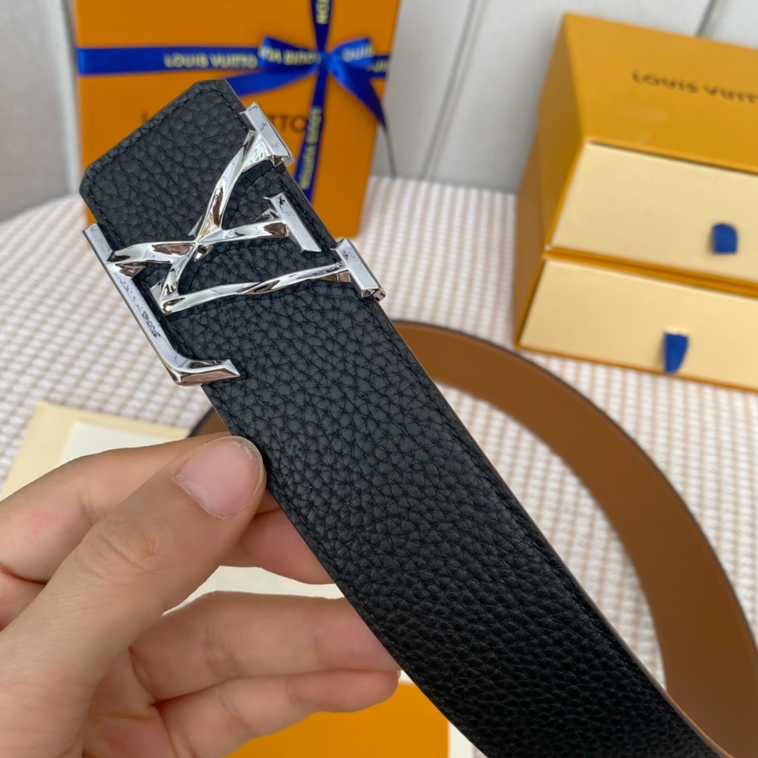 Louis Vuitton Basic Belt Cow Leather 40mm-l
