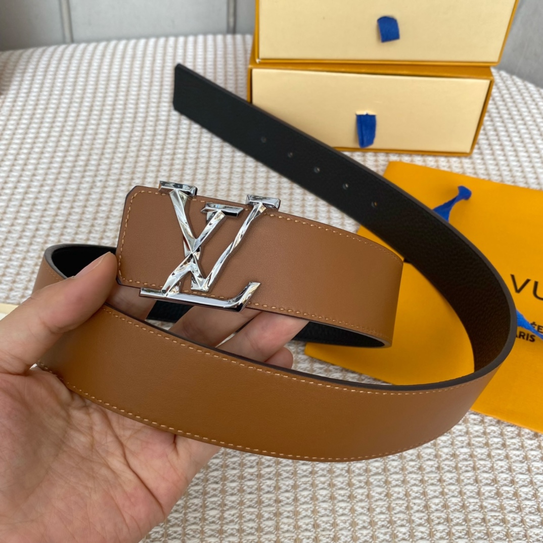 Louis Vuitton Basic Belt Cow Leather 40mm-l
