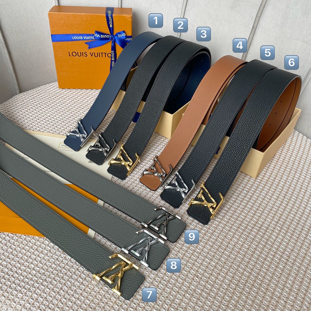 Louis Vuitton Basic Belt Cow Leather 40mm-l