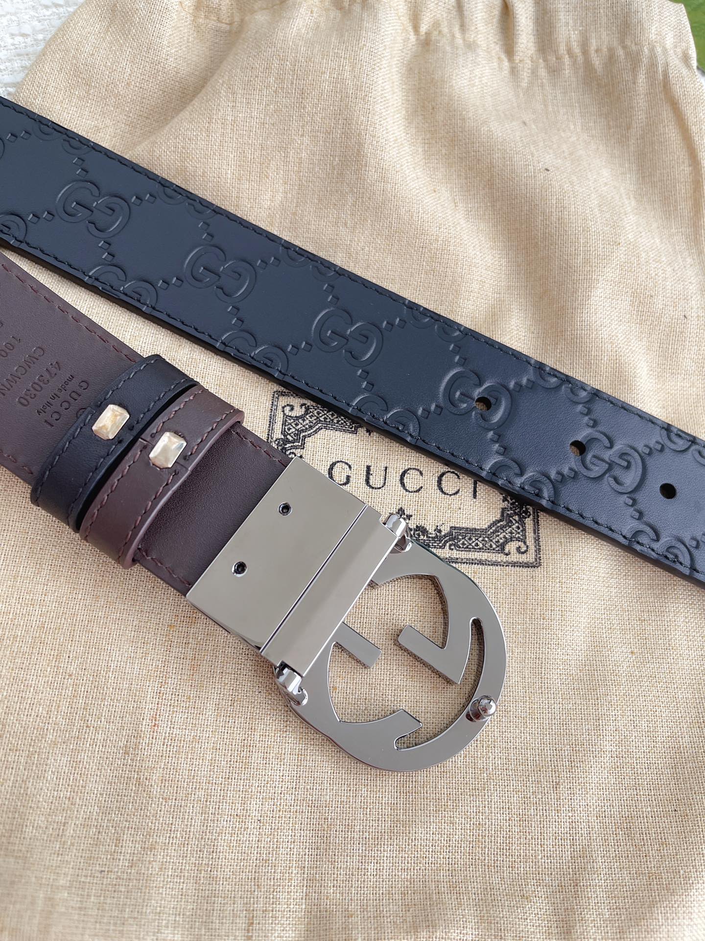 Gucci Basic Belt Cow Leather