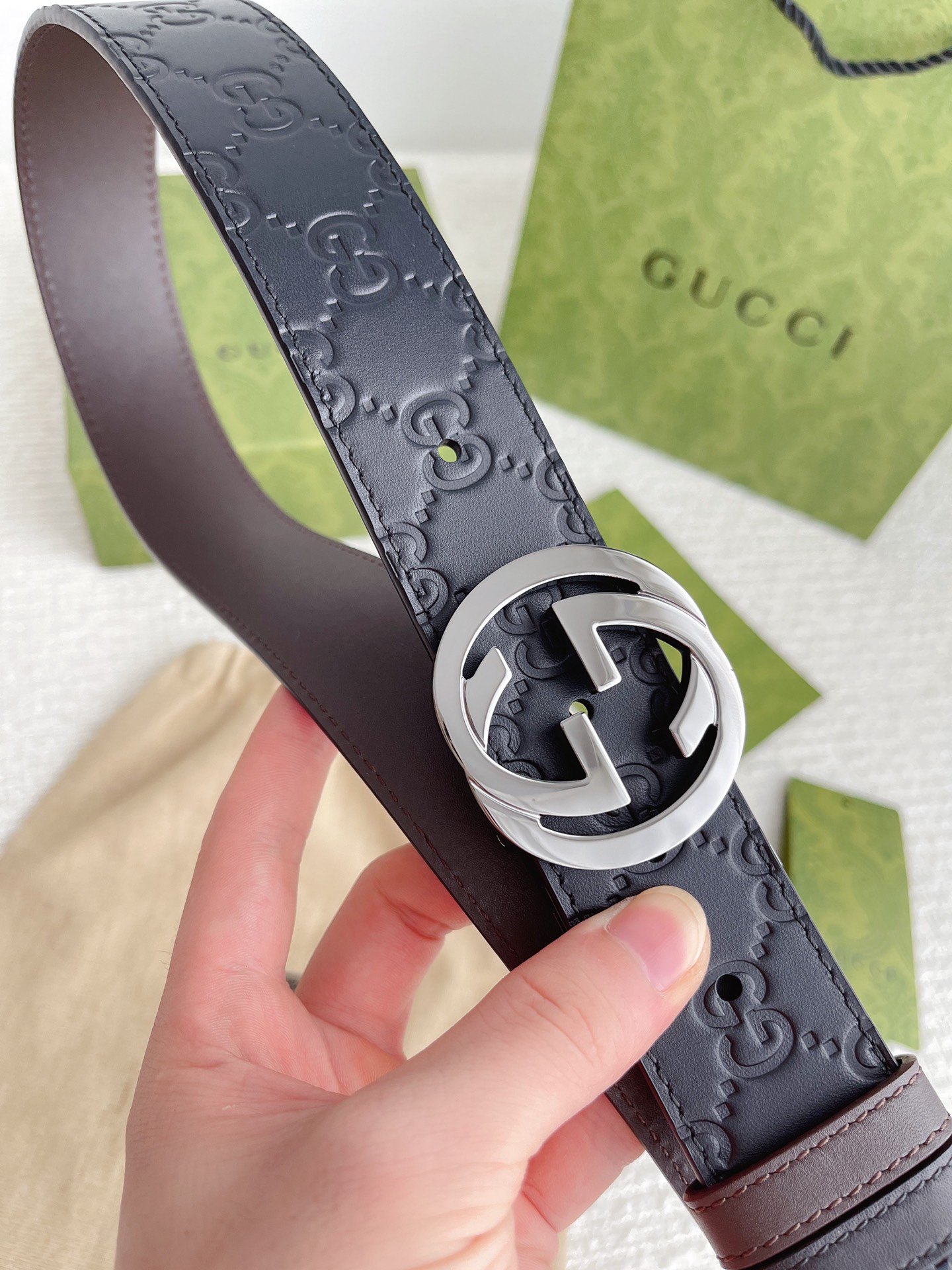 Gucci Basic Belt Cow Leather