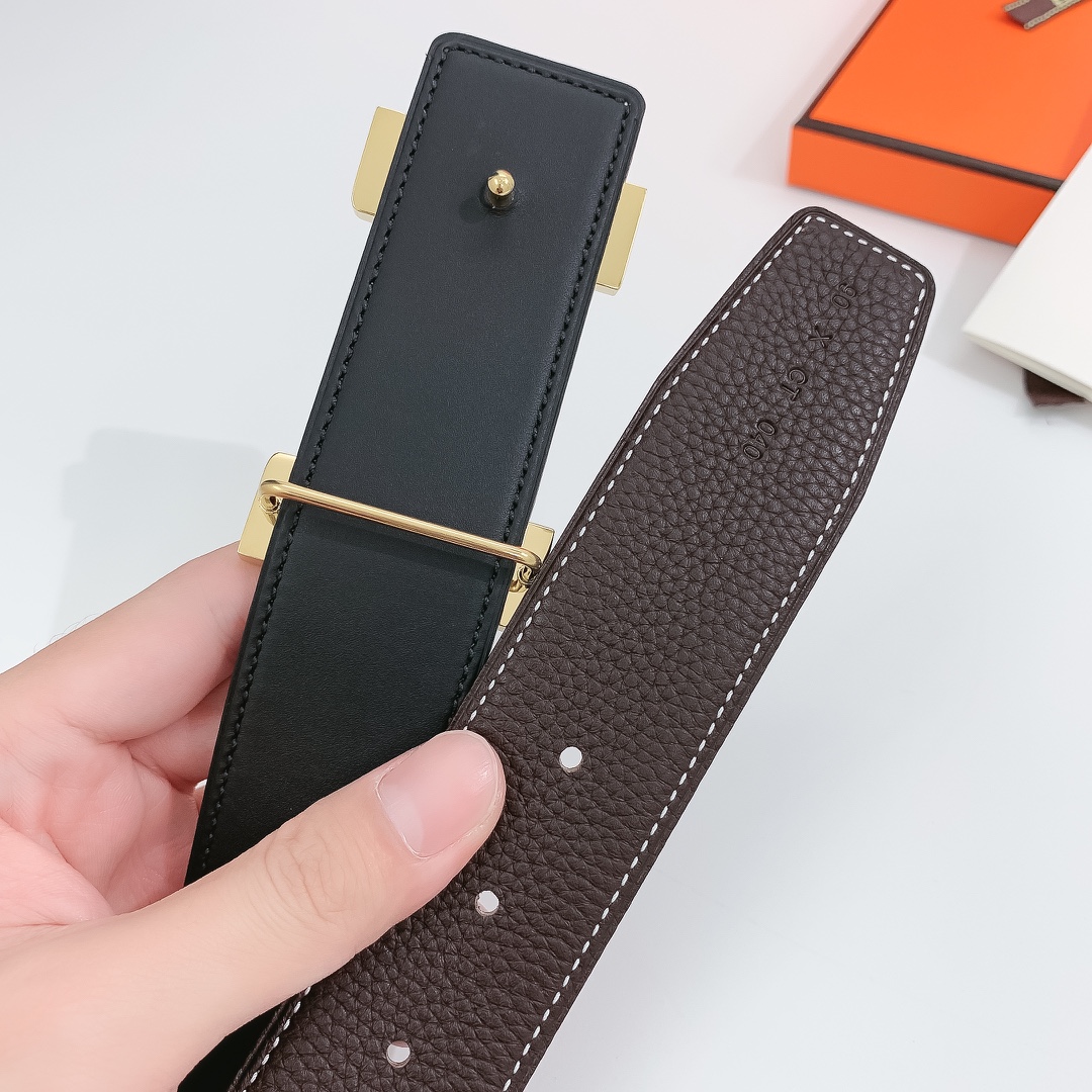 Hermès Basic Belt Cow Leather 38mm-s-m
