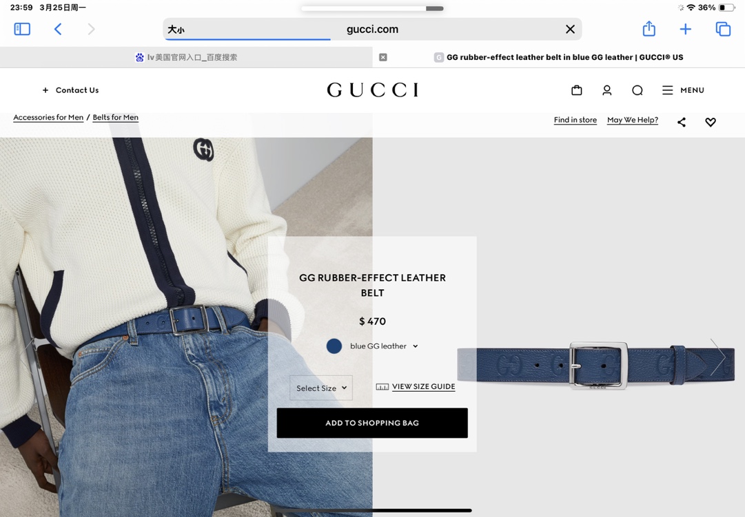 Gucci Basic Belt Black