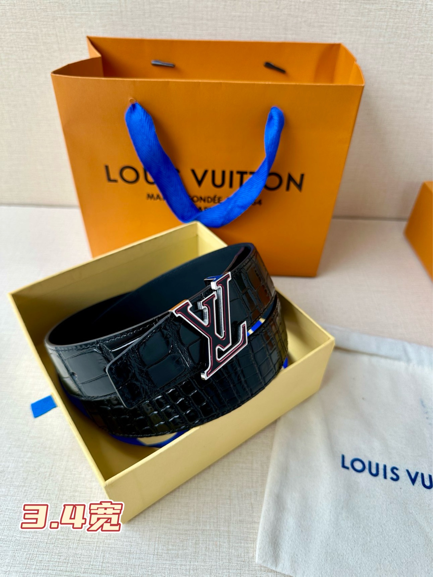 Louis Vuitton Basic Belt Top Grain Leather S-l