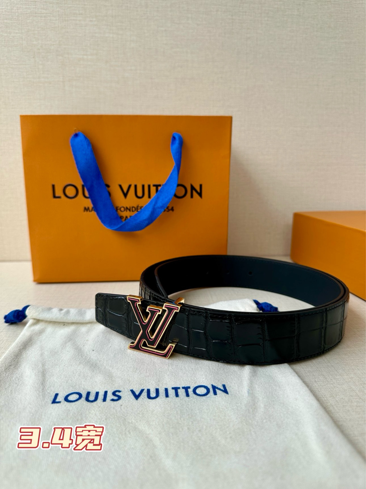Louis Vuitton Basic Belt Top Grain Leather S-l