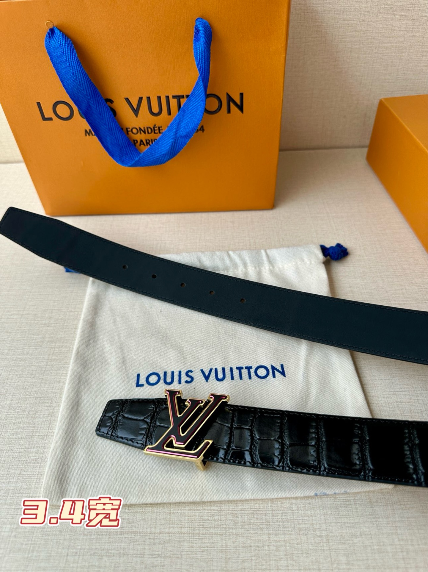 Louis Vuitton Basic Belt Top Grain Leather S-l
