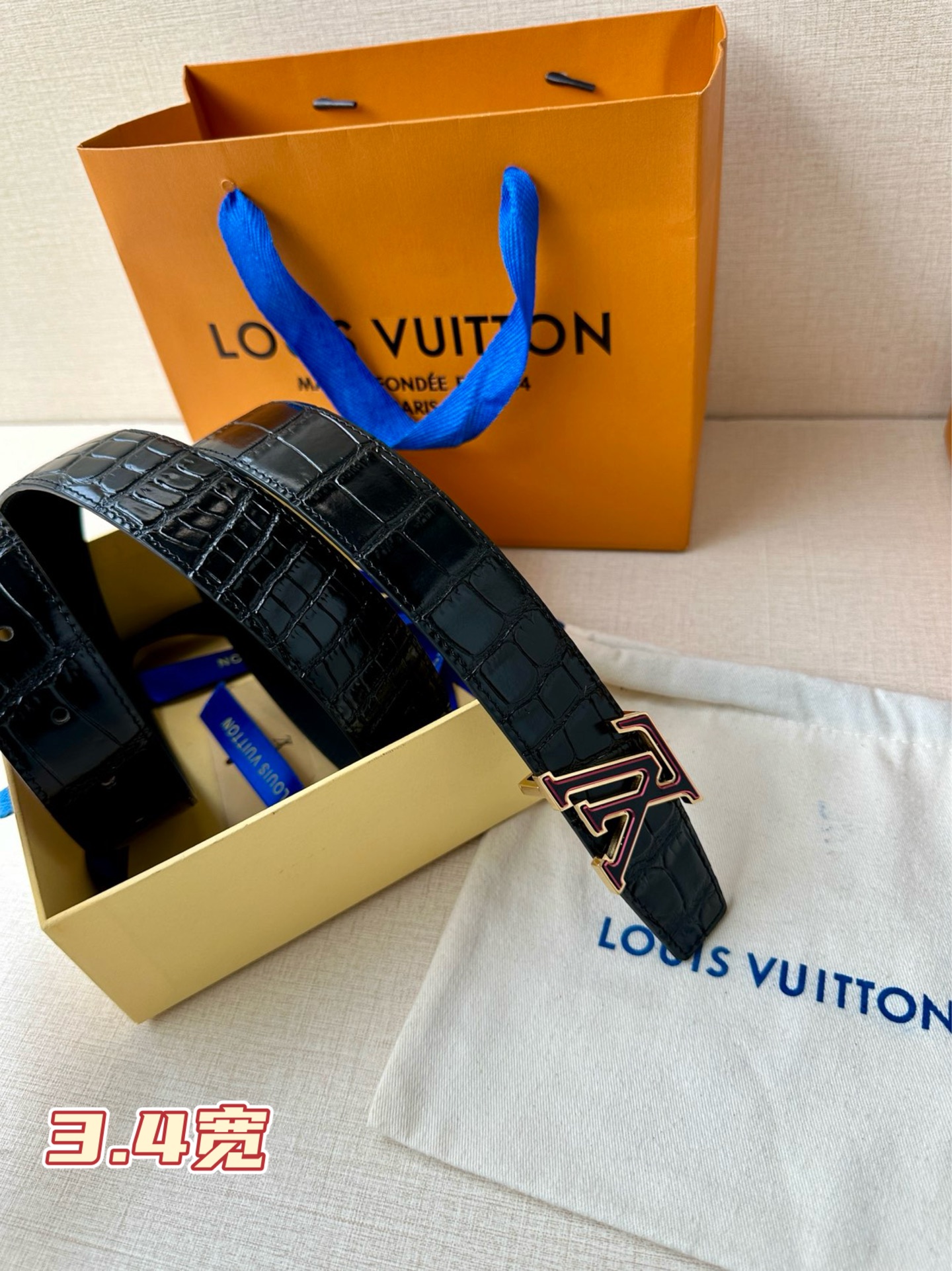 Louis Vuitton Basic Belt Top Grain Leather S-l