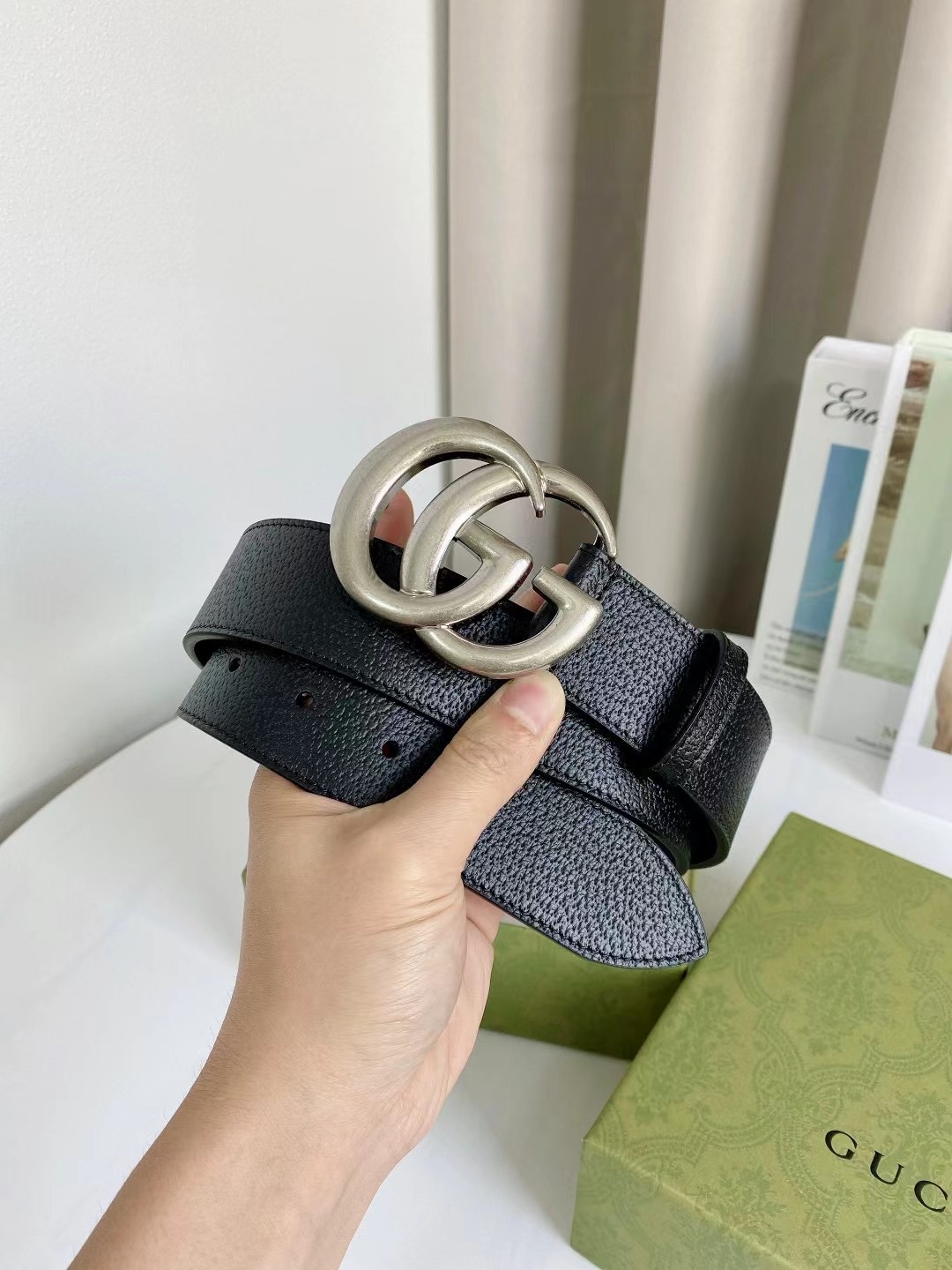 Gucci Leather Belt Top Grain Leather M