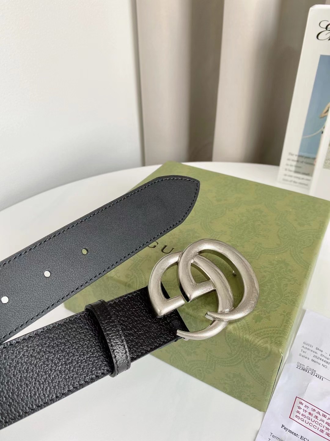 Gucci Leather Belt Top Grain Leather M