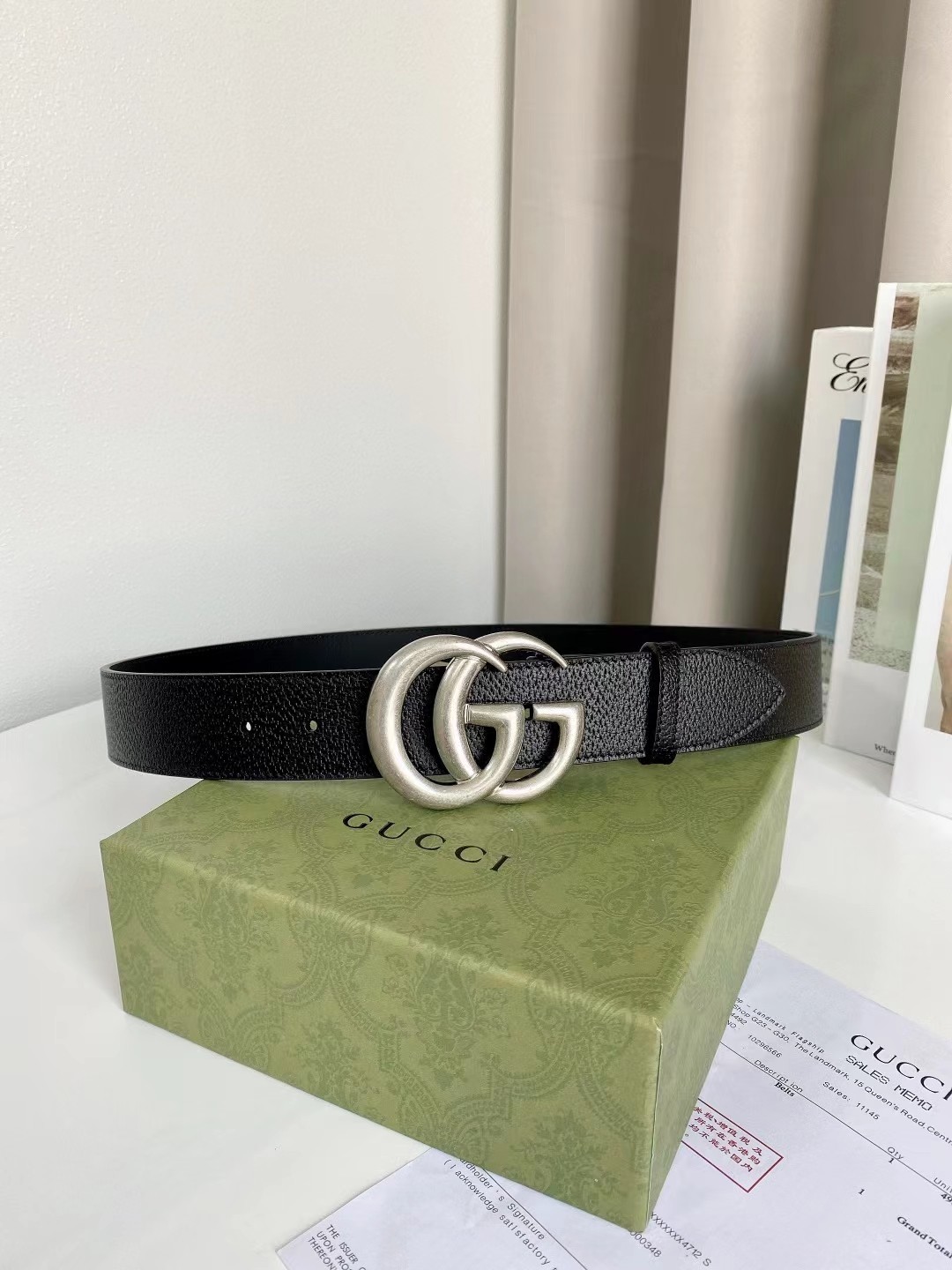 Gucci Leather Belt Top Grain Leather M