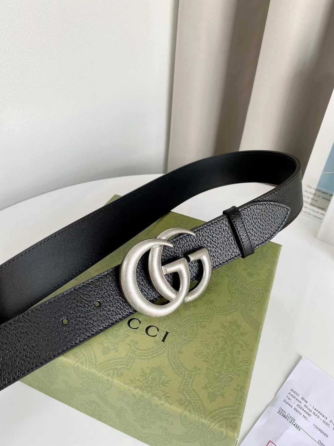 Gucci Leather Belt Top Grain Leather M