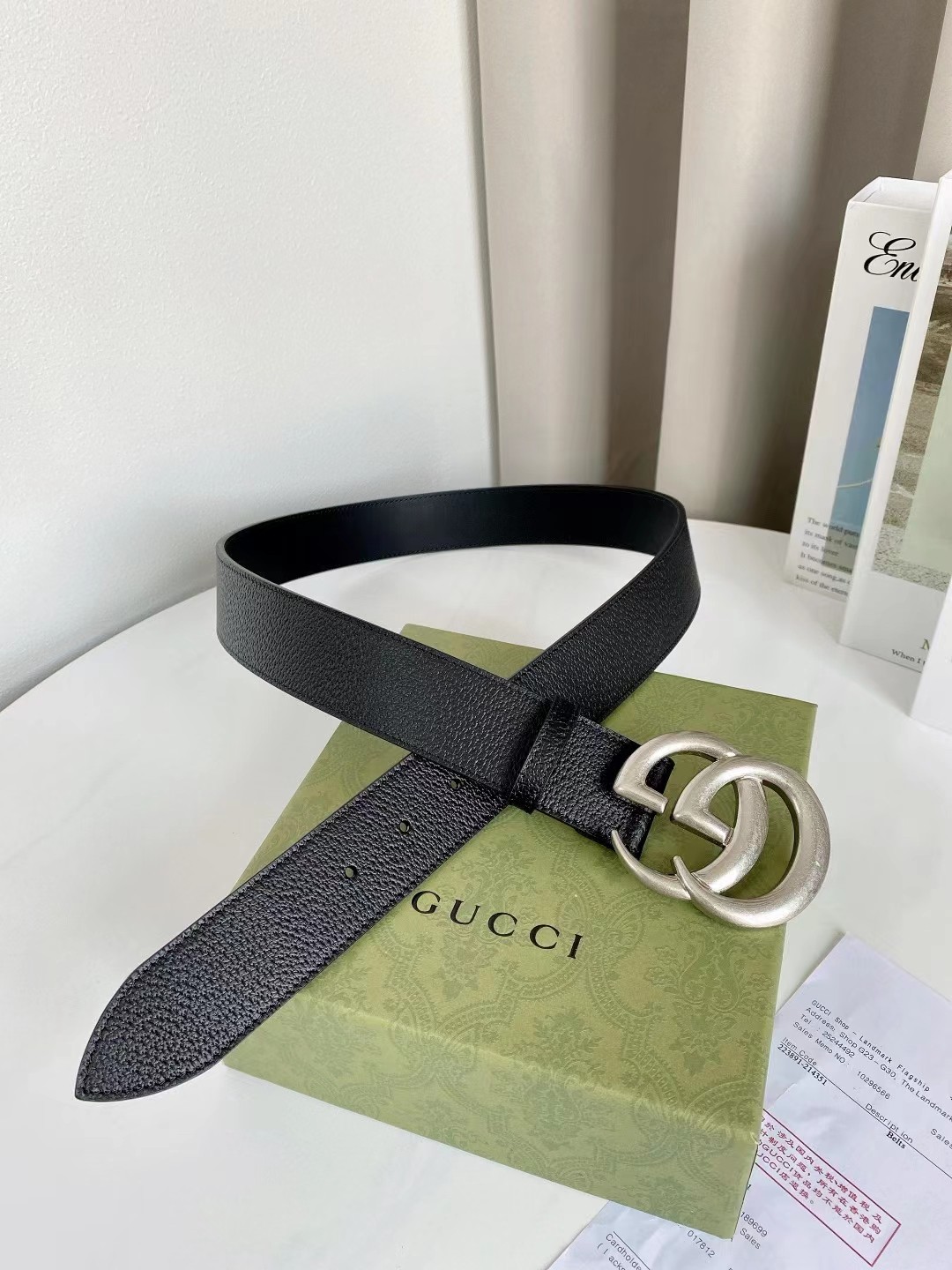 Gucci Leather Belt Top Grain Leather M